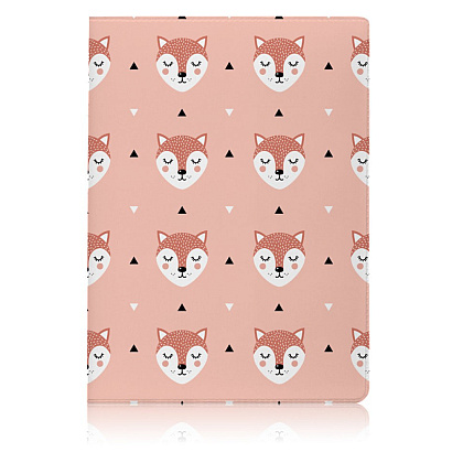 Обложка для паспорта "Sleep Foxes", ПВХ, розовый