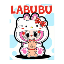 Картина по номерам "Labubu Hello Kitty"