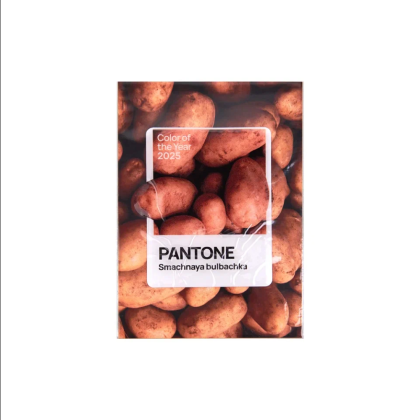 Набор сувенирный "Футболка унисекс оверсайз "Pantone 2025", XS, белый + открытка-стикер 3D" - 4