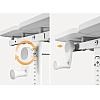 Комплект Ergosmart ученический Smart 80: стол E602 GREY, полка к столу E611 WHITE, накладка Е511 - 9