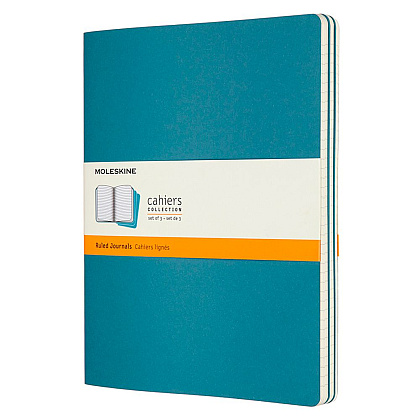 Блокнот "Cahier Journal Xlarge", А4, 190x250 мм, 60 листов, 3 шт, голубой