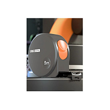 Рулетка Deli HS HT8519C, 5 м х 19 мм, Soft Touch, оранжевый