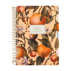 Книга записная "Flora. Paradise. Oranges", A5, 200 листов, клетка, линейка, точка, оранжевый - 2