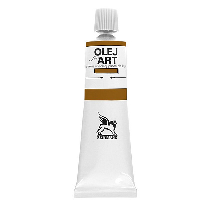 Краски масляные Renesans "Oils for art", 84 краповый коричневый, 60 мл, туба