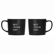 Кружка "Best person ever", фарфор, 360 мл, черный