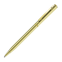 Ручка шариковая автоматическая "Slim Gold", 1.0 мм, золотистый, стерж. синий