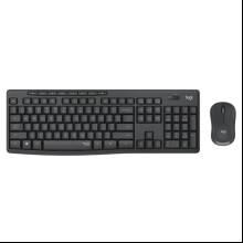 Клавиатура + мышь Logitech "MK295 Silent", беспроводная, черная 