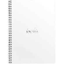 Блокнот "Rhodia", А4+, 160 страниц, в линейку, белый