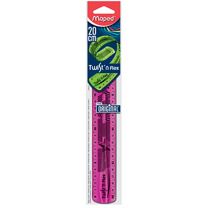 Линейка Maped "Twist'n Flex", 20 см, ассорти - 3