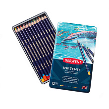 Набор акварельных карандашей "Inktense", 12 цветов