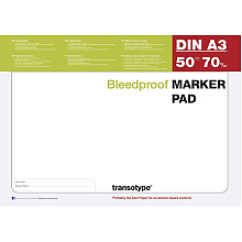 Блок-склейка бумаги для маркеров "Marker Pad", A3, 70 г/м2, 50 листов