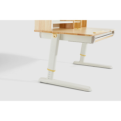 Стол Ergosmart регулируемый Galleon, 1200х700х(520-760) мм, гевея, с книжной полкой - 11