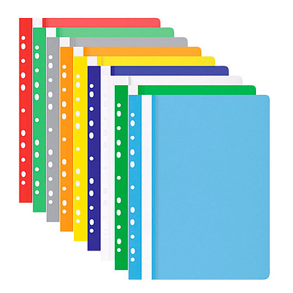 Папка-скоросшиватель с перфорацией "Office Product", А4, красный - 2