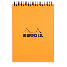 Блокнот "Rhodia", A5, 80 листов, линейка, оранжевый