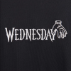 Набор сувенирный «Футболка оверсайз «We wear black», унисекс, черный, XS-S + Стикерпак «Wednesday», А6» - 5