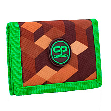 Кошелек CoolPack "City jungle", полиэстер, зеленый, коричневый