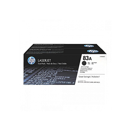Картридж HP "83A LaserJet Pro", 2x1500 стр, черный