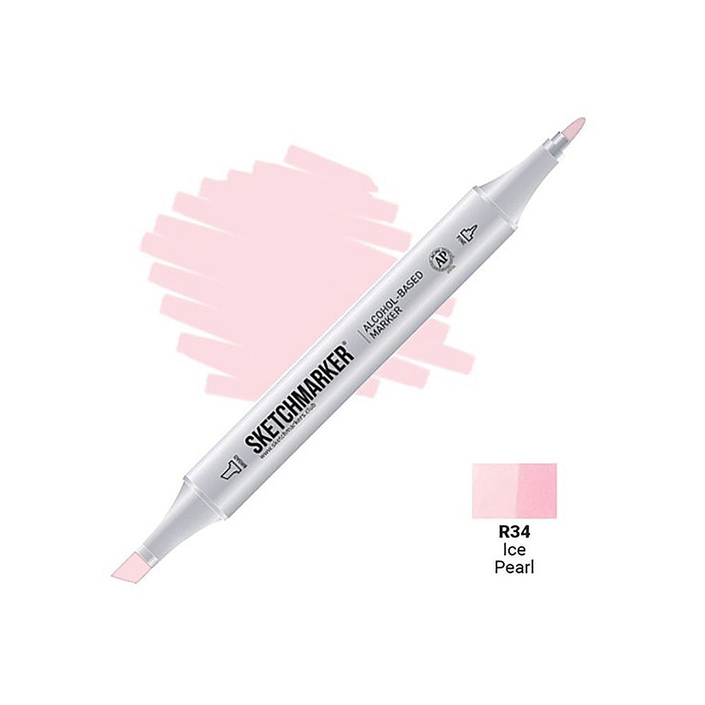 Маркер перманентный двусторонний "Sketchmarker", R34 жемчужный ледяной
