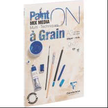 Блок-склейка "Paint'On", А3, 250г/м2, 20 листов, среднее зерно