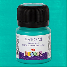 Краска акриловая матовая "Декола", 735 мятная, 20 мл., банка