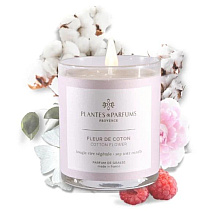 Свеча ароматическая PLANTS&PARFUMS "Cotton Flower", 180 гр. 