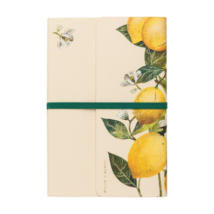 Ежедневник недатированный  "Fauna. Paradise. Lemons", А5, 192 страниц, линейка, желтый - 2