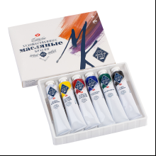 Краски масляные "Мастер-класс", 6 цветов, 46 мл, туба