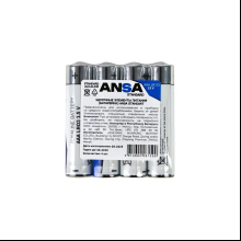 Батарейки алкалиновые ANSA Standart "LR03/BL-4 (AAA)", 4 шт, щелочные