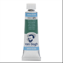 Краски акварельные "Van Gogh", 675 зеленая ФЦ, 10 мл, туба