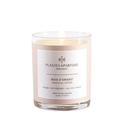 Свеча ароматическая PLANTS&PARFUMS "Oriental Wood", 180 гр., подарочная упаковка