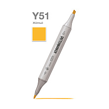 Маркер художественный "Brushmarker", двухсторонний, Y51 желтый