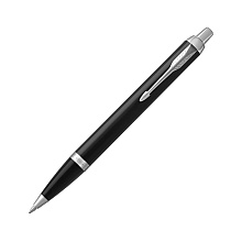 Ручка шариковая автоматическая "Parker IM Black CT", 0,7 мм, черный, серебристый, стержень синий