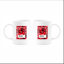 Кружка керамическая "Color of Belarus. Pantone Ikra balotnaya", 330 мл, белый
