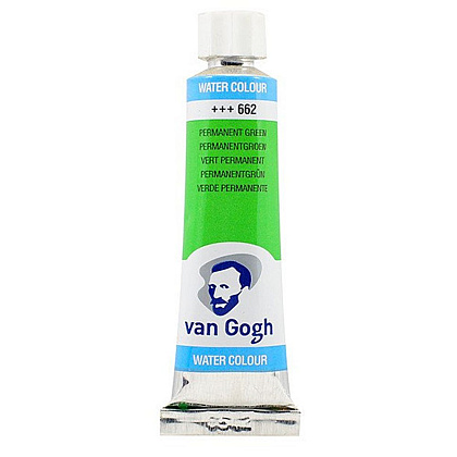 Краски акварельные "Van Gogh", 662 зеленый прочный, 10 мл