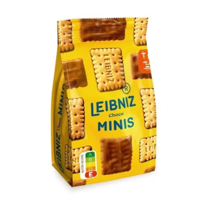 Печенье "Leibniz Minis Choco", 100 гр, покрытое молочным шоколадом