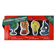 Закладка для книг "Естественные науки", 30x50 мм, 80 шт, разноцветный