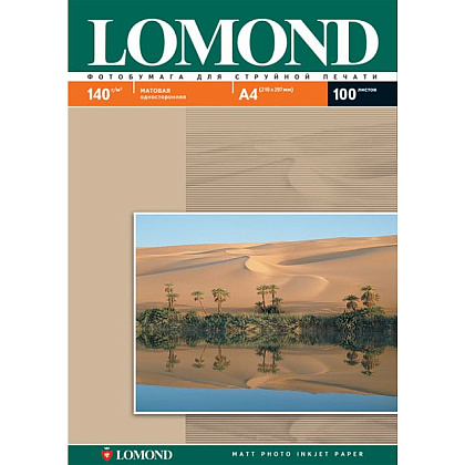 Фотобумага матовая для струйной фотопечати "Lomond", А3, 100 листов, 170 г/м2