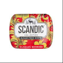 Конфеты "Scandic", 14 г, без сахара, черника-облепиха