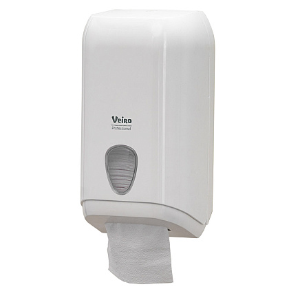 Диспенсер Veiro Professional "L-ONE" для туалетной бумаги листовой, белый