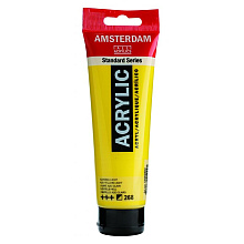 Краски акриловые "Amsterdam", 268 желтый светлый AZO, 120 мл, туба