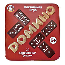 Игра настольная "Домино" в металлической коробке