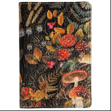 Обложка для паспорта "Flora. Forest Fairy Tale", кожзам., черный
