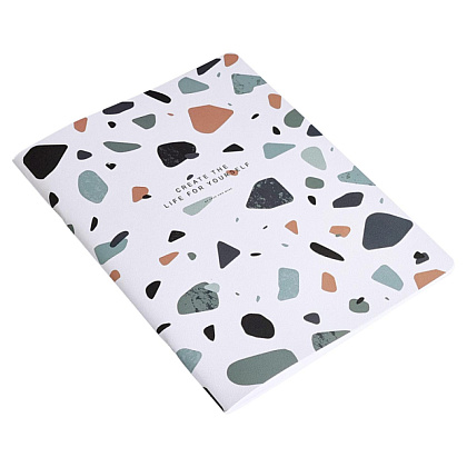 Тетрадь "Terrazzo", А4, 48 листов, клетка, голубой - 3