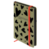 Книга записная "Сердца", А5, 120 листов, линейка, оливковый - 2