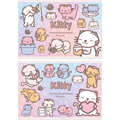 Альбом для рисования "KITTY KAWAII", A4, 24 листа - 3