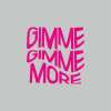 Бутылка «Gimme more» с карабином, серебристый, с брелоком, цвет прозрачный с печатью - 2