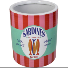 Кашпо "Sardines", фаянс, разноцветный