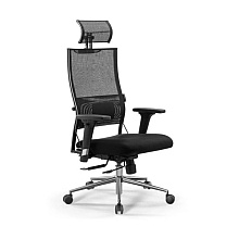 Кресло компьютерное ErgoLife SynchroSit Air-180 B2-311D, ткань, сетка, черный