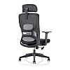 Кресло для руководителя SitZone U-063A сетка, черный - 4
