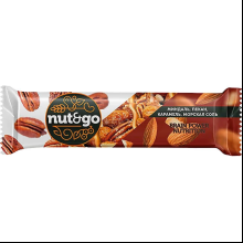 Батончик "Nut & Go", 36 г, миндальный с пеканом, карамелью, морской солью
